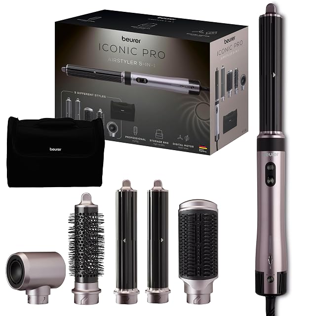 Coiffeur multistyle Beurer Iconic Pro 5-en-1 avec cinq accessoires et housse de rangement