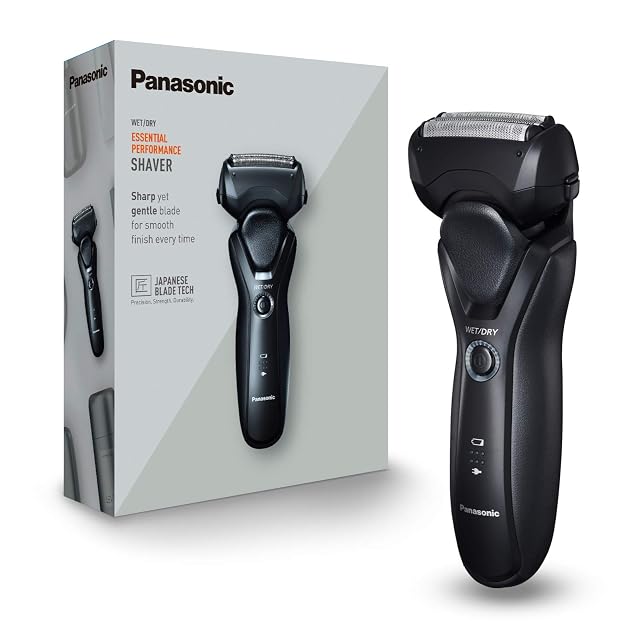 Rasoir à grille Panasonic ES-RT37 Series 500 noir avec tondeuse escamotable