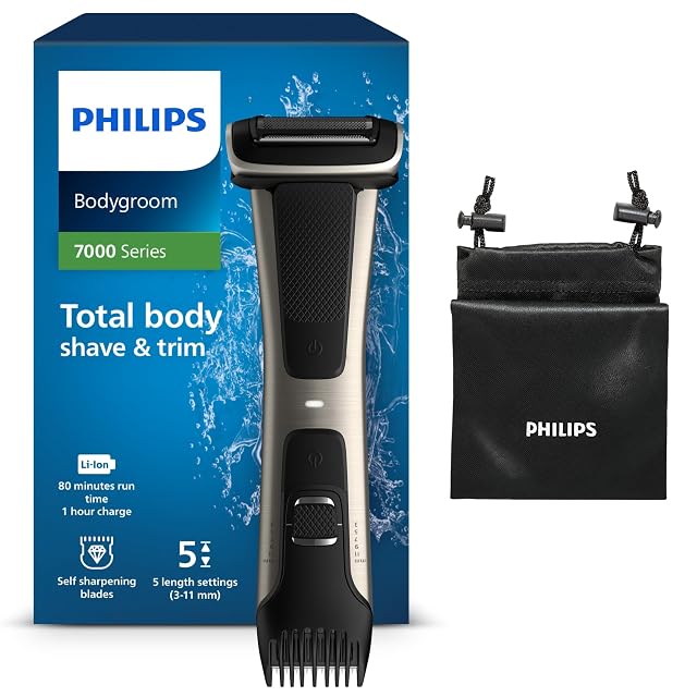 Tondeuse corps Philips Bodygroom Series 7000 BG7025 avec sabot intégré