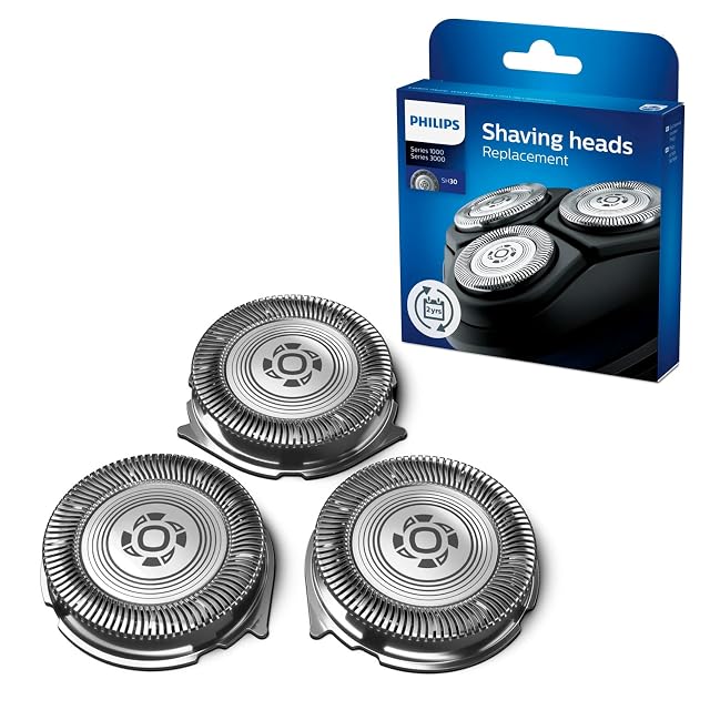 Têtes de rasoir de rechange Philips SH30/50, jeu de trois