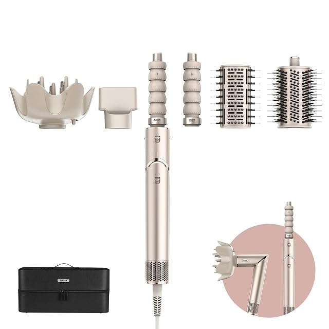 Coiffeur multistyle et sèche-cheveux Shark FlexStyle 5-en-1 avec fûts à enroulement et brosses